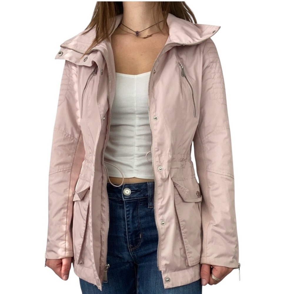 NWT BCBGENERATION BLUSH PINK LIGHTWEIGHT ANORAK JACKET SIZE M